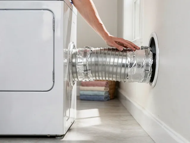 Professional dryer vent hose installation by Upper Arlington Dryer Vent Cleaning in Upper Arlington