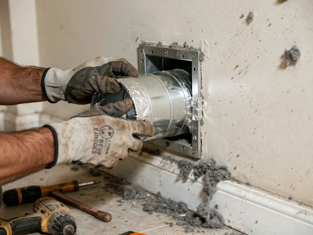 Professional dryer vent repair and installation by Upper Arlington Dryer Vent Cleaning in Upper Arlington