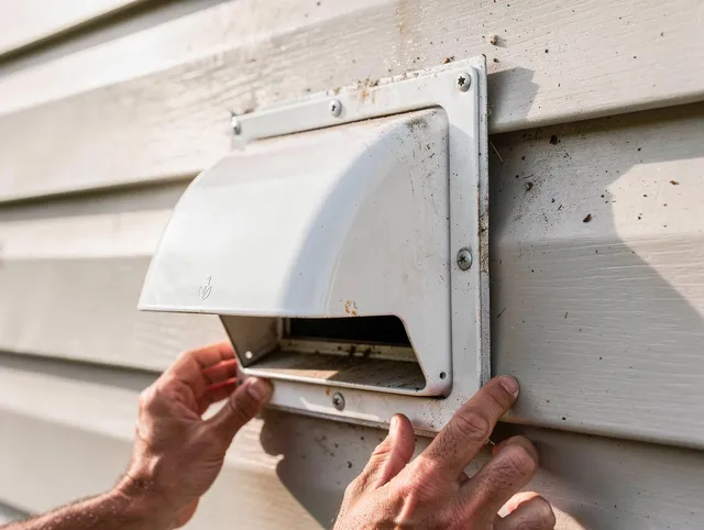 Upper Arlington Dryer Vent Cleaning technician delivering thorough residential dryer vent cleaning service in Upper Arlington